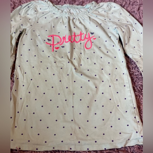 Jumping Beans girls long sleeve “pretty” shirt size 6 - Picture 4 of 7